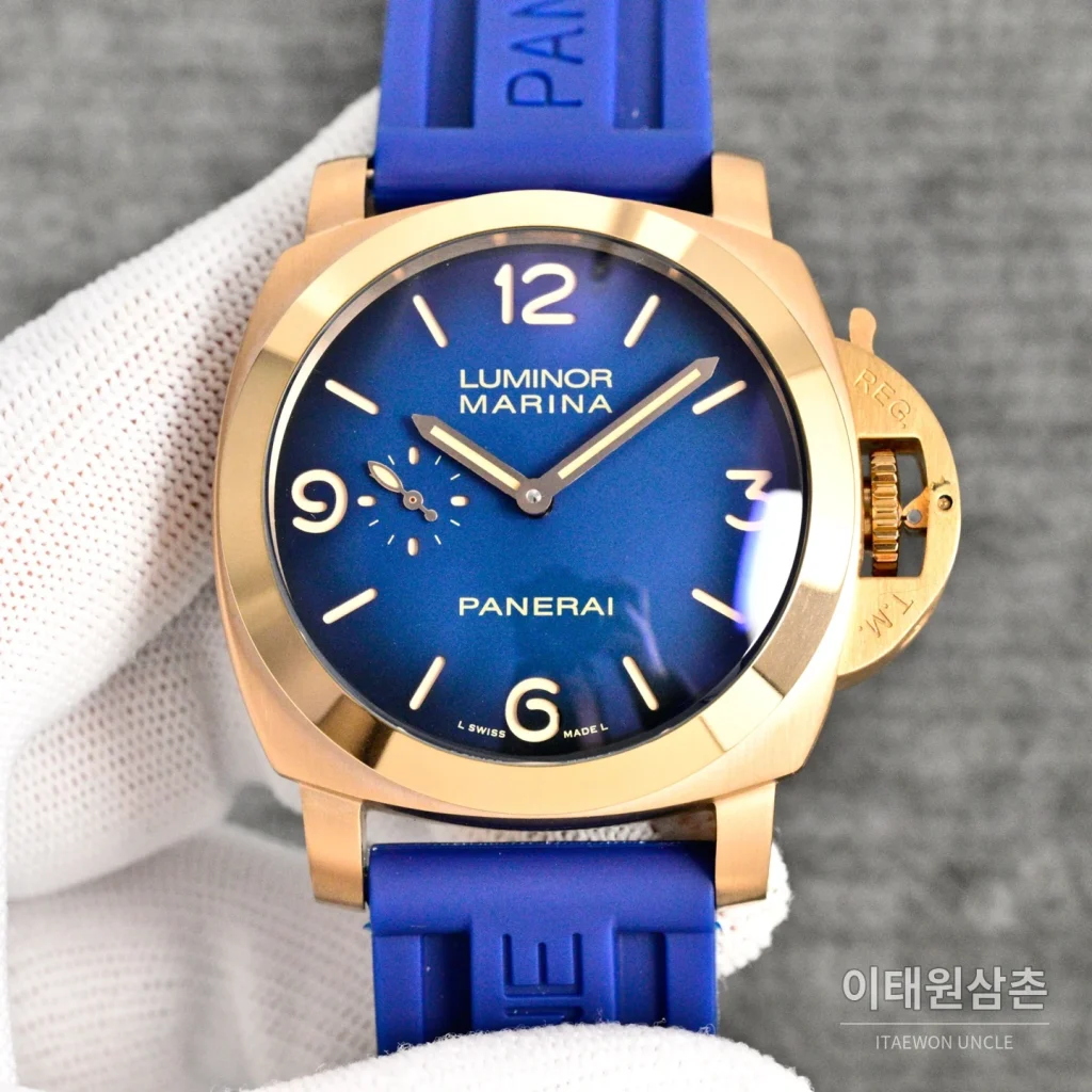 파네라이 루미노르 마리나 오토매틱 44mm 블루 다이얼