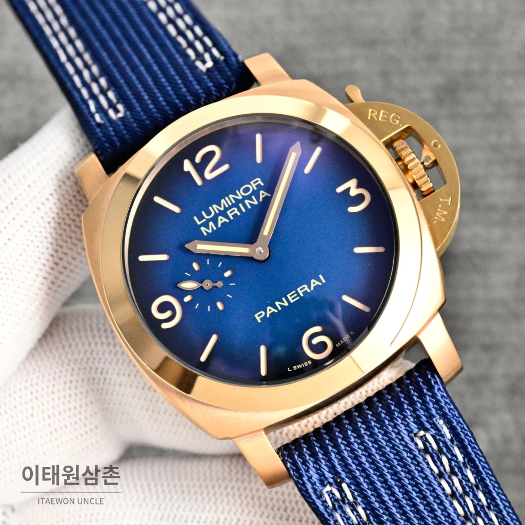 파네라이 루미노르 마리나 오토매틱 44mm 블루 다이얼