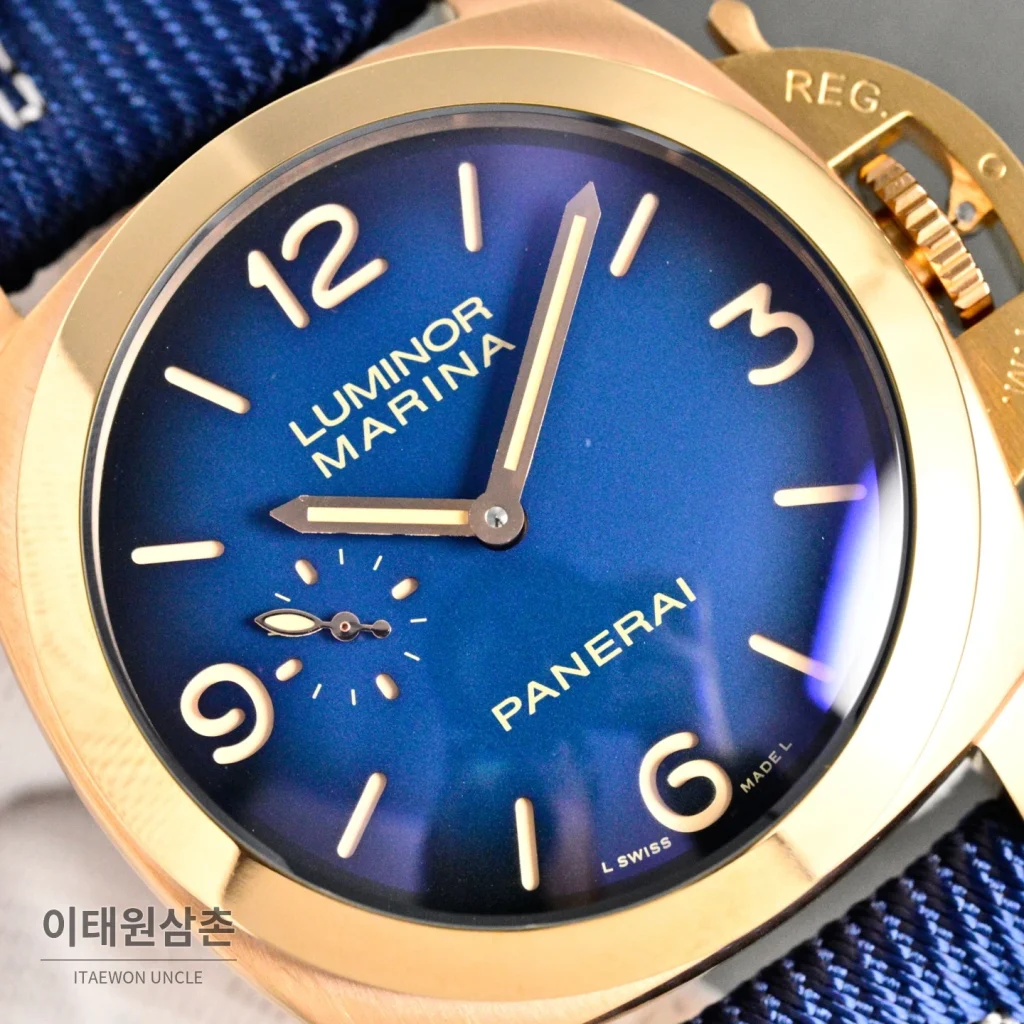 파네라이 루미노르 마리나 오토매틱 44mm 블루 다이얼