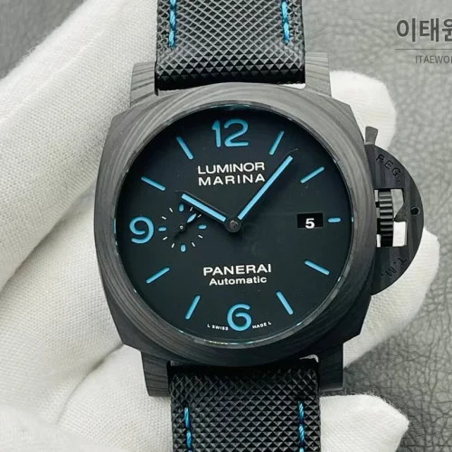 파네라이 루미노르 PAM01661 카본 샌드위치다이얼 블루야광 오토매틱 44mm