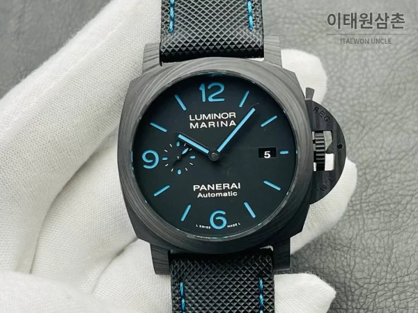 파네라이 루미노르 PAM01661 카본 샌드위치다이얼 블루야광 오토매틱 44mm