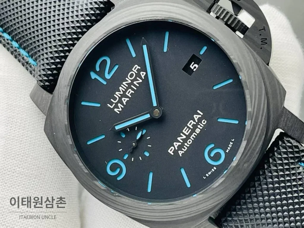파네라이 루미노르 PAM01661 카본 샌드위치다이얼 블루야광 오토매틱 44mm