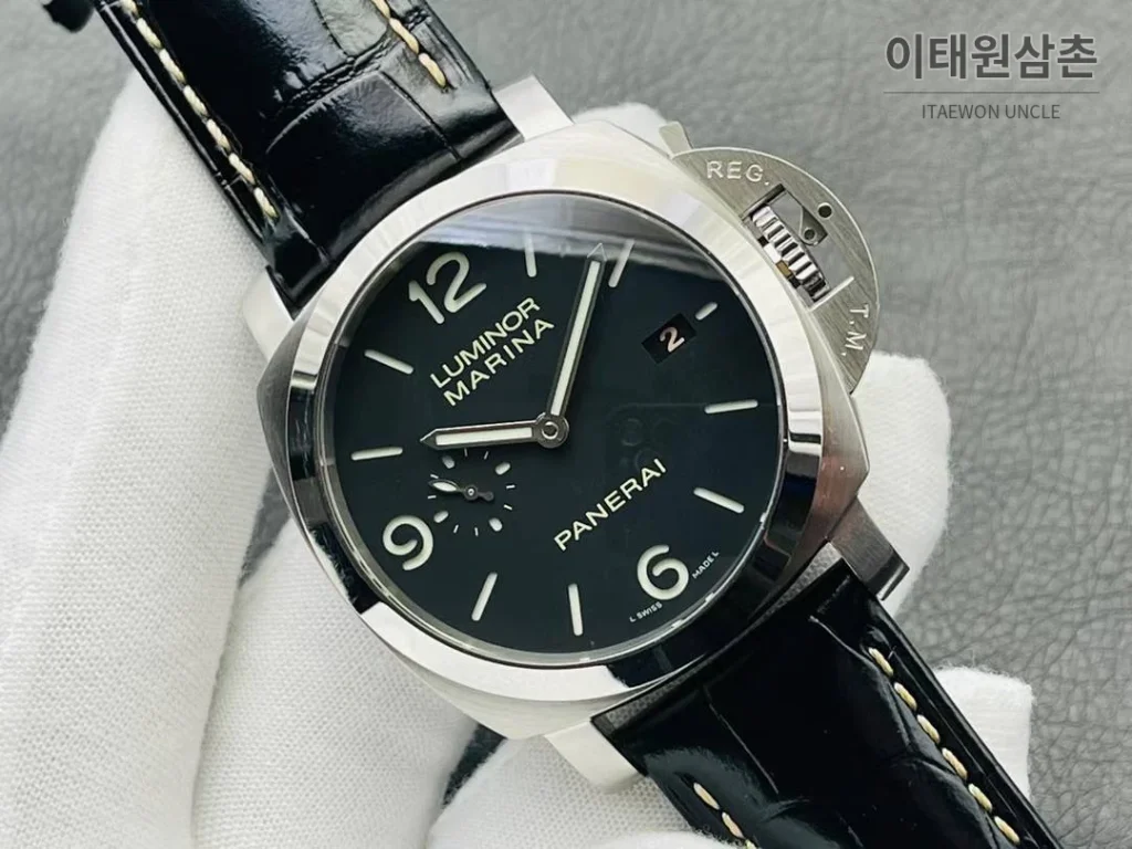 파네라이 루미노르 PAM312 스틸 블랙다이얼 오토매틱 44mm