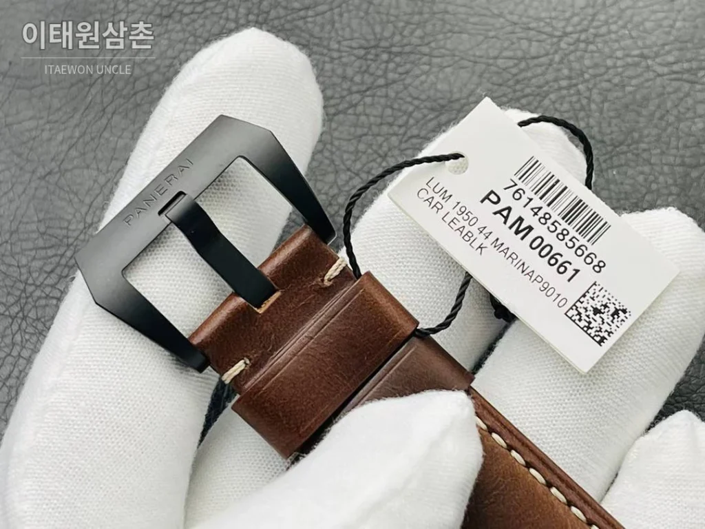파네라이 루미노르 PAM661 카본 빈티지다이얼 블루세컨즈 오토매틱 44mm