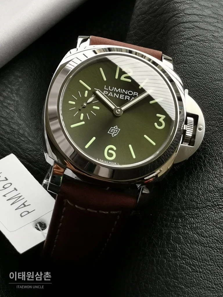 파네라이 루미노르 스틸 그린 다이얼 수동 시계 44mm