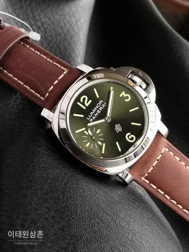 파네라이 루미노르 스틸 그린 다이얼 수동 시계 44mm