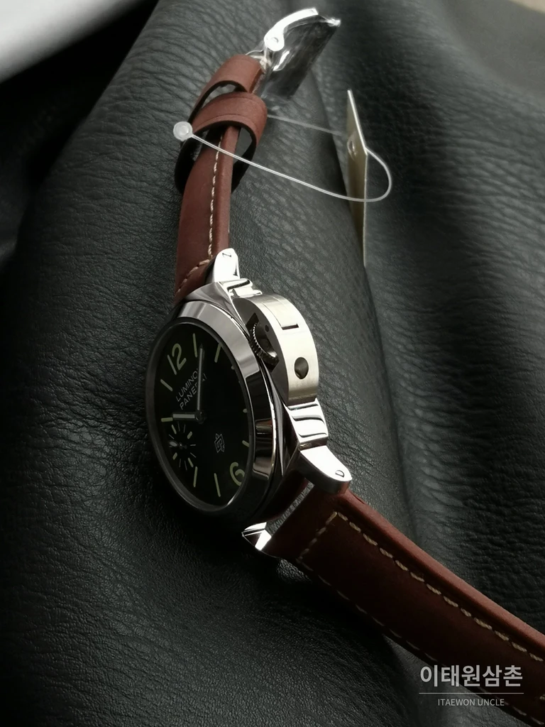 파네라이 루미노르 스틸 그린 다이얼 수동 시계 44mm