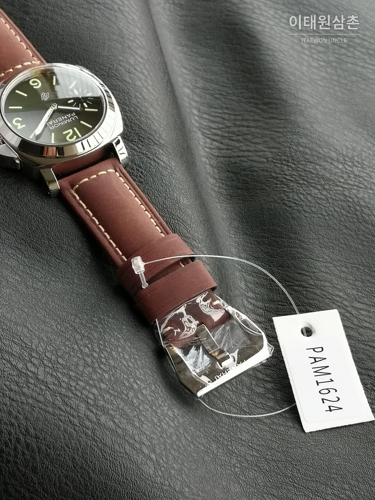 파네라이 루미노르 스틸 그린 다이얼 수동 시계 44mm
