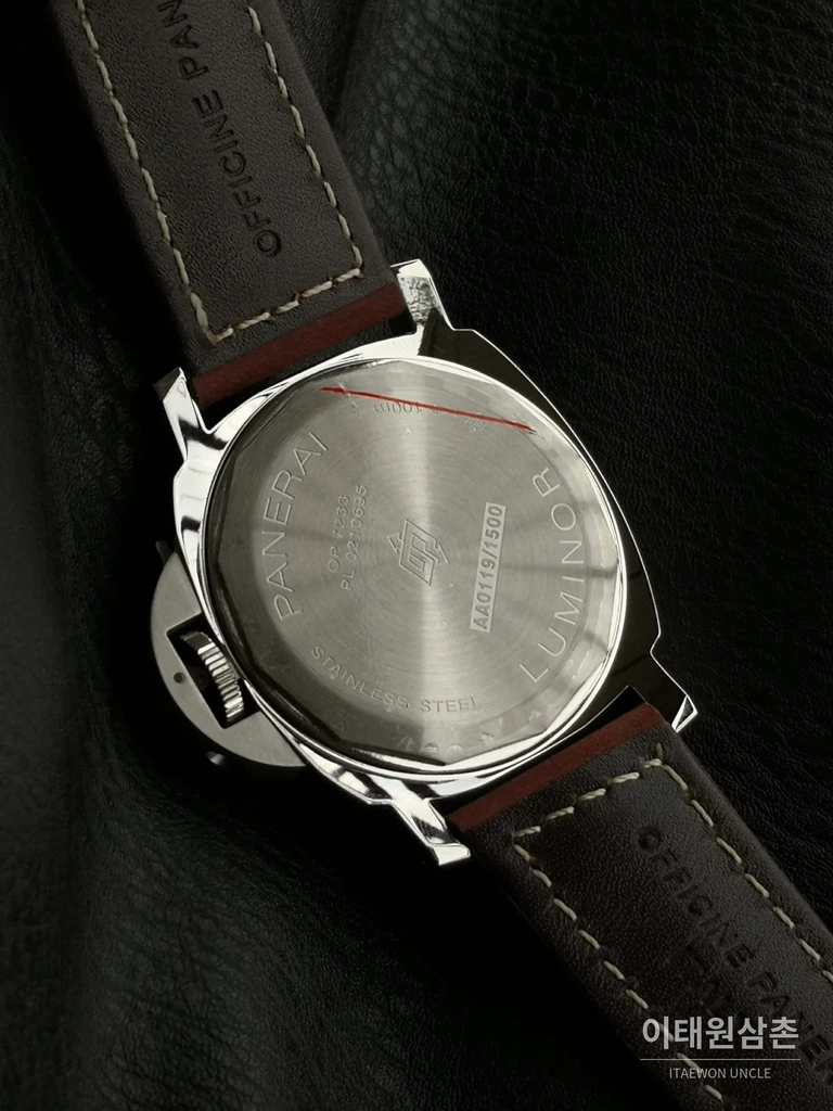파네라이 루미노르 스틸 그린 다이얼 수동 시계 44mm
