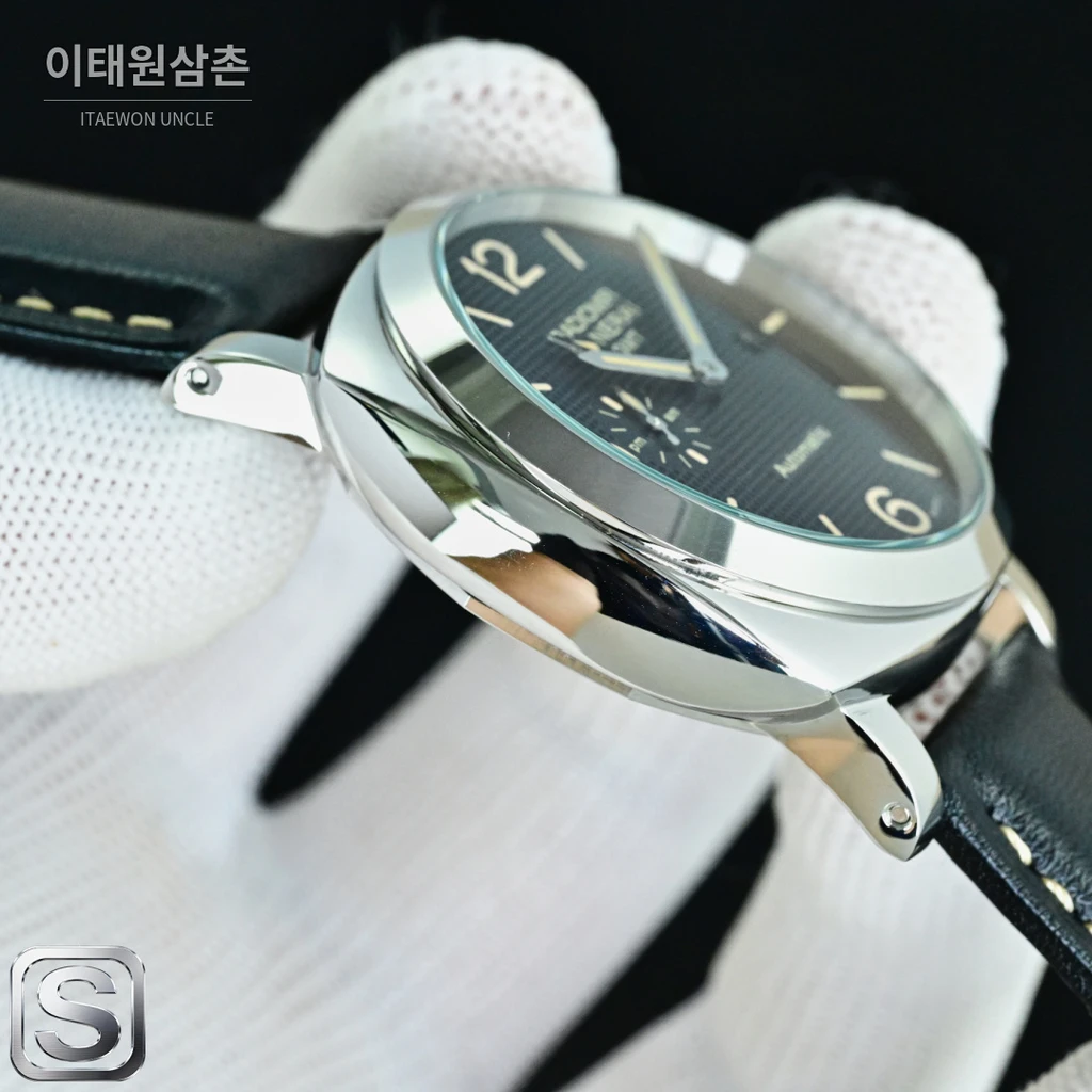 파네라이 라디오미르 1940 실버베젤 네이비다이얼 오토매틱 44mm