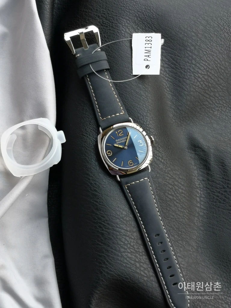 파네라이 라디오미르 스틸 블루 다이얼 수동 시계 45mm