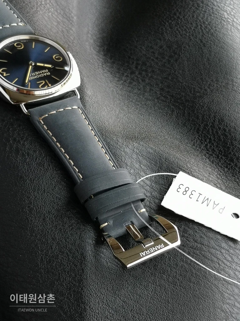 파네라이 라디오미르 스틸 블루 다이얼 수동 시계 45mm