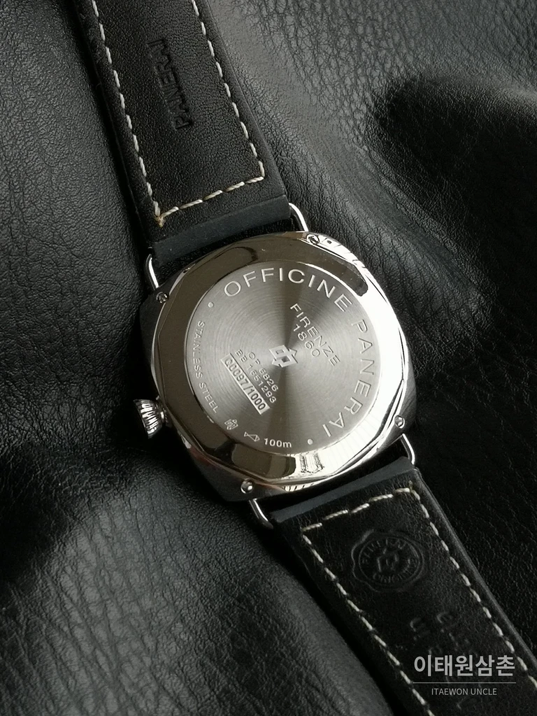 파네라이 라디오미르 스틸 블루 다이얼 수동 시계 45mm