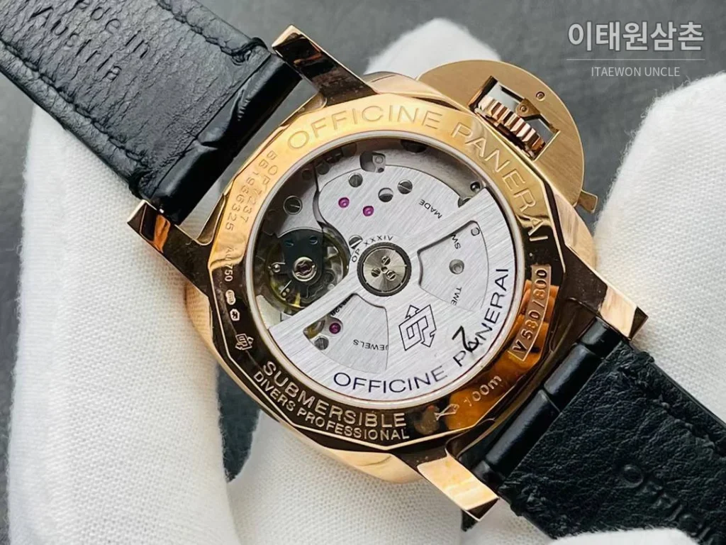파네라이 서브머저블 PAM974 레드골드 세라믹베젤 블랙다이얼 오토매틱 42mm