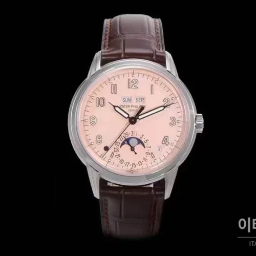파텍필립 5320G 퍼페추얼 캘린더 문페이즈 크림 다이얼 오토매틱 40mm 크림 / 브라운 파텍필립 5320G 퍼페추얼 캘린더 문페이즈 크림 다이얼 오토매틱 40mm 크림 / 브라운