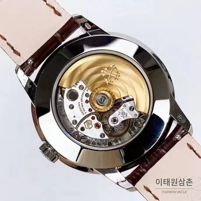 파텍필립 5320G 퍼페추얼 캘린더 문페이즈 크림 다이얼 오토매틱 40mm 크림 / 브라운 (2)