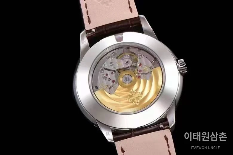 파텍필립 5320G 퍼페추얼 캘린더 문페이즈 크림 다이얼 오토매틱 40mm 크림 / 브라운