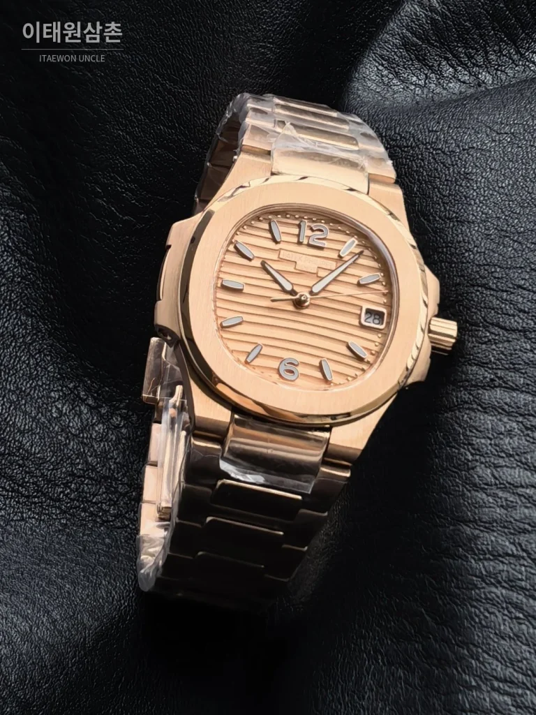 파텍필립 아쿠아넛 오토매틱 32mm 로즈골드 다이얼 로즈골드 브레이슬릿