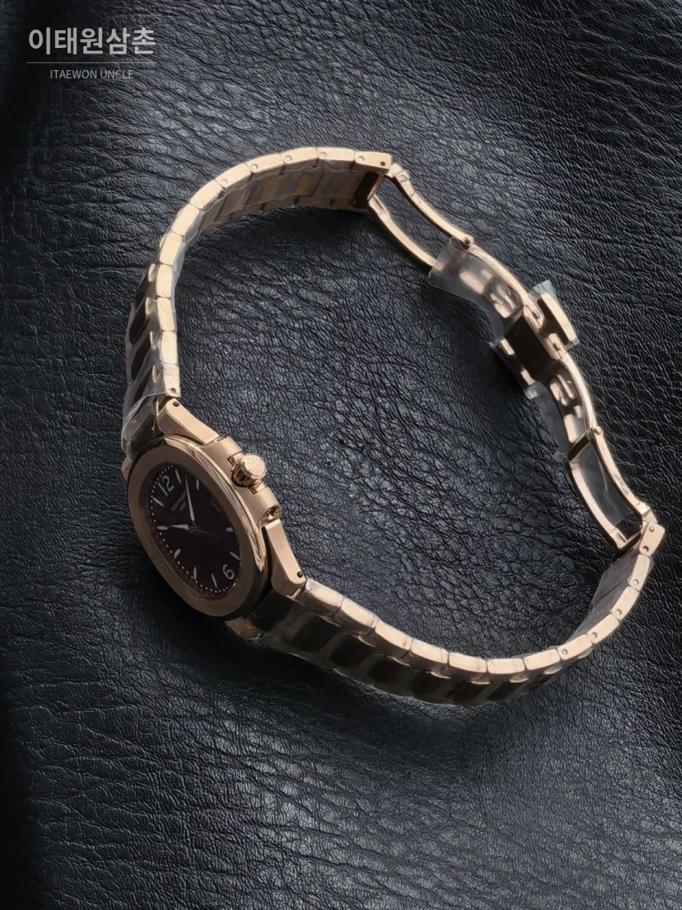 파텍필립 아쿠아넛 오토매틱 32mm 퍼플 다이얼 로즈골드 브레이슬릿