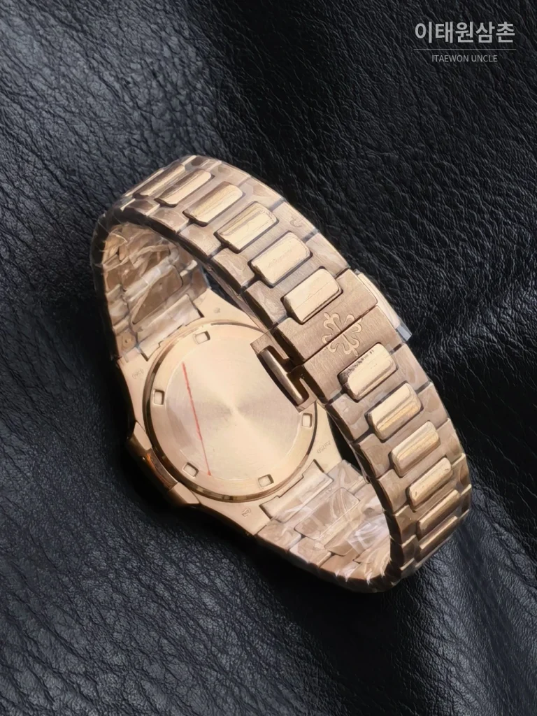 파텍필립 아쿠아넛 오토매틱 32mm 로즈골드 다이얼 로즈골드 브레이슬릿