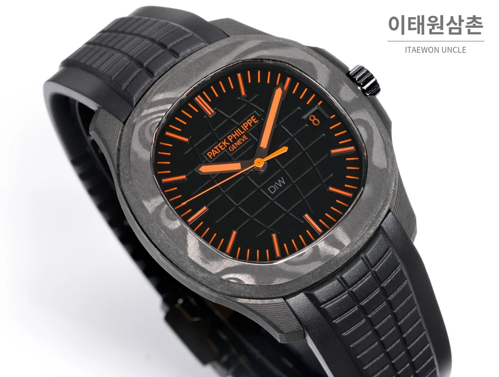 파텍필립 아쿠아넛 5167 카본 오렌지 포인트 오토매틱 40.8mm