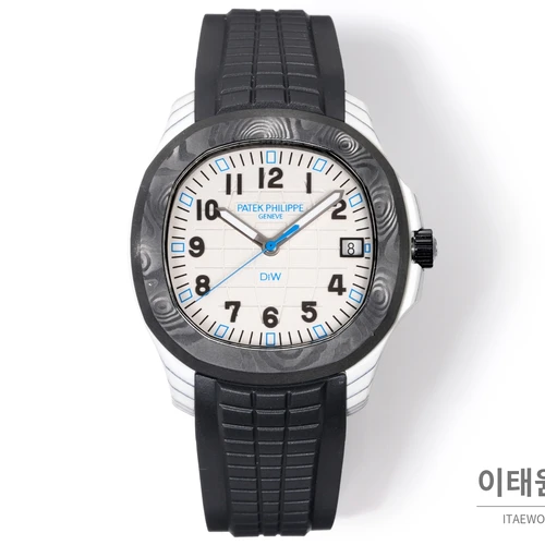 파텍필립 아쿠아넛 5167 카본 화이트 블루 블랙 오토매틱 40.8mm