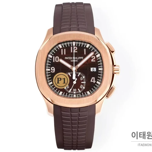 파텍필립 아쿠아넛 로즈골드 브라운다이얼 플라이백 크로노그래프 42.2mm 파텍필립 아쿠아넛 로즈골드 브라운다이얼 플라이백 크로노그래프 42.2mm
