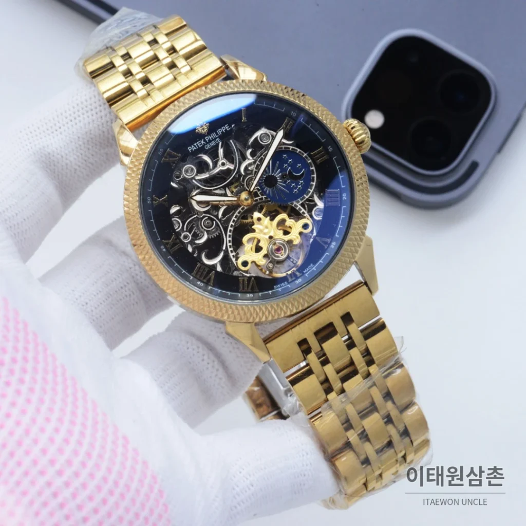 파텍필립 오토매틱 42mm 스켈레톤 다이얼