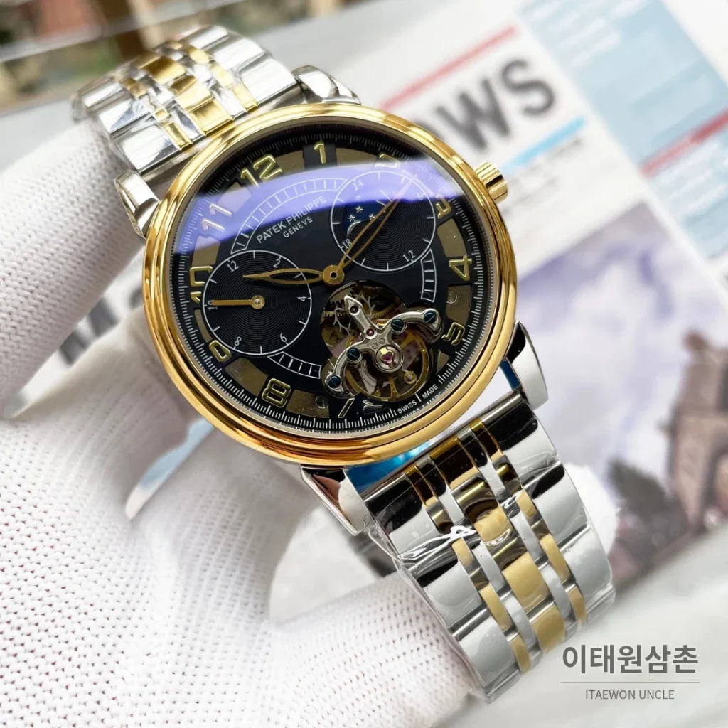 파텍필립 오토매틱 42mm 화이트 다이얼