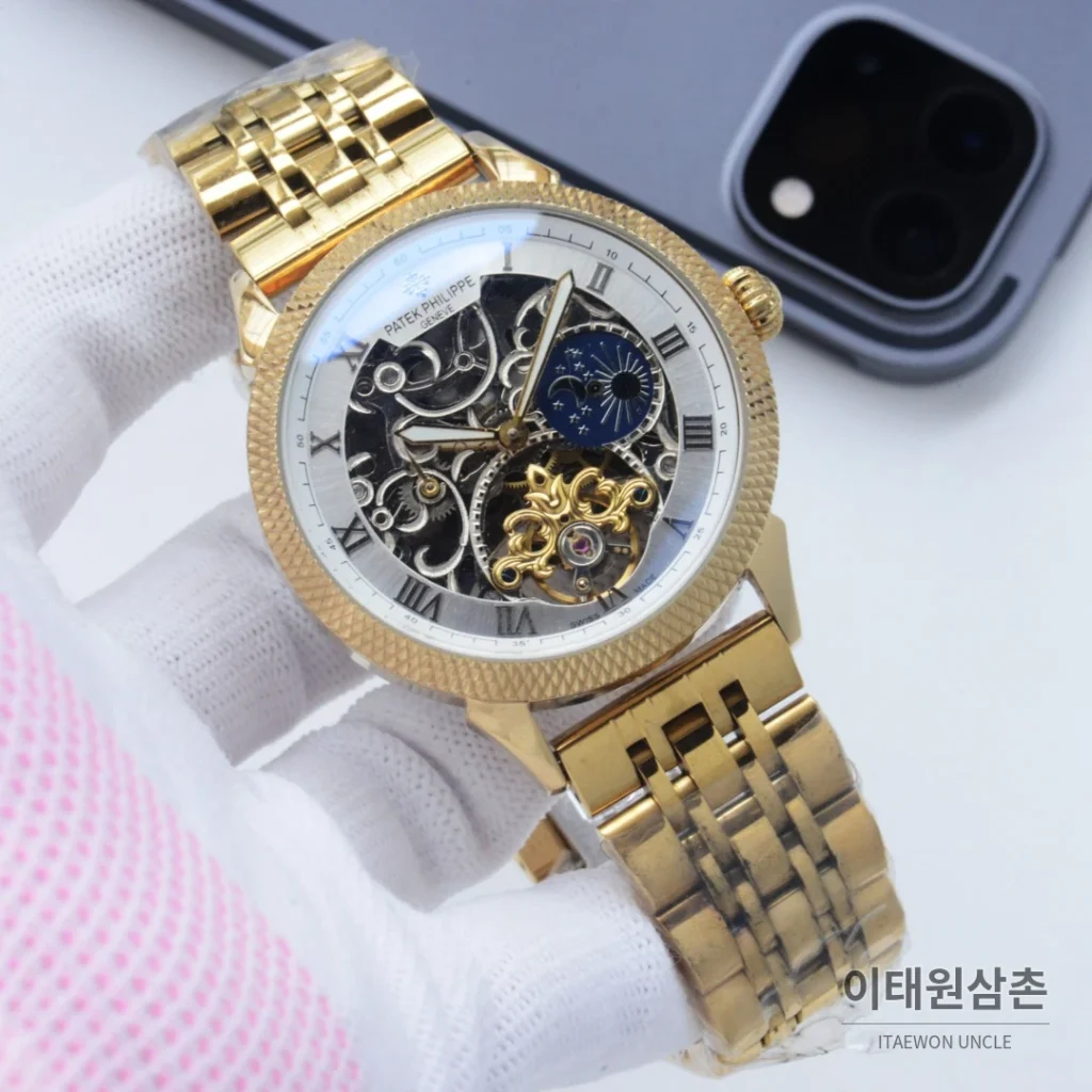 파텍필립 오토매틱 42mm 스켈레톤 다이얼