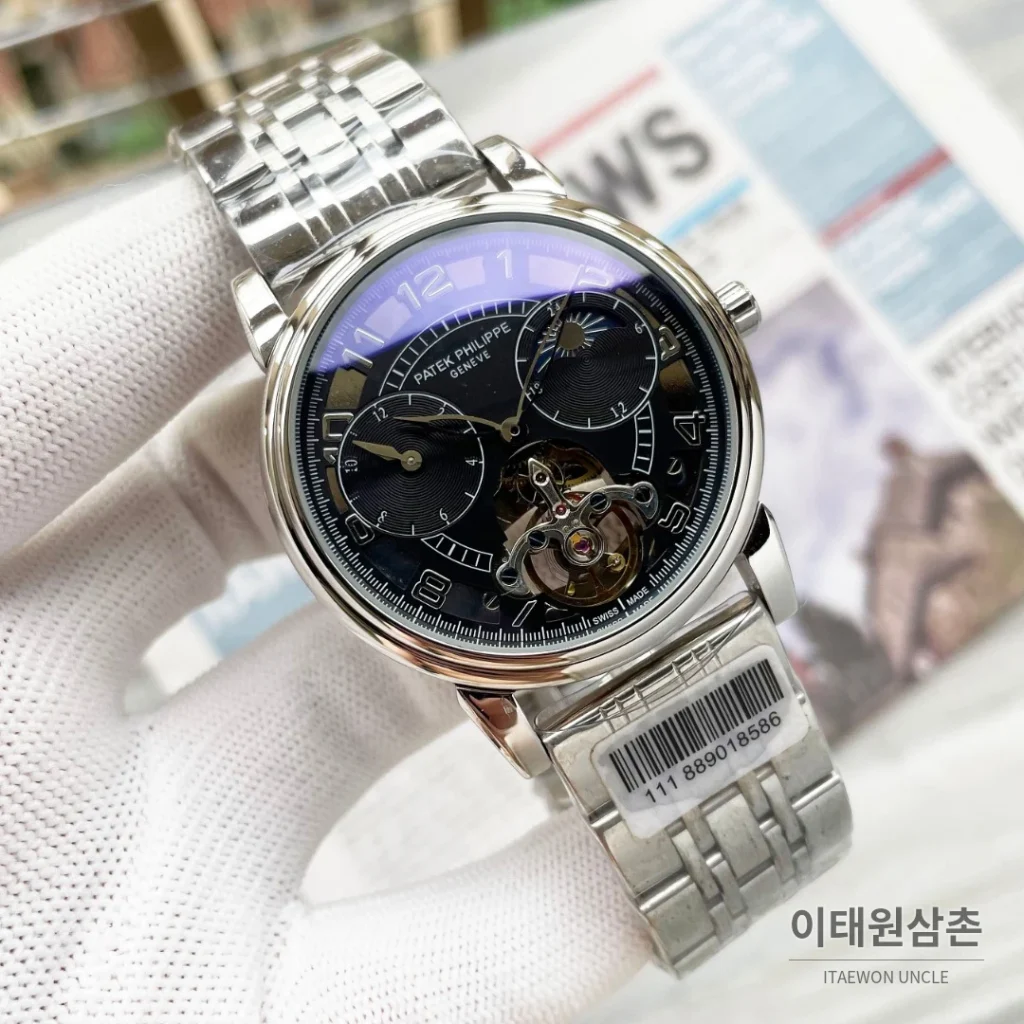 파텍필립 오토매틱 42mm 화이트 다이얼