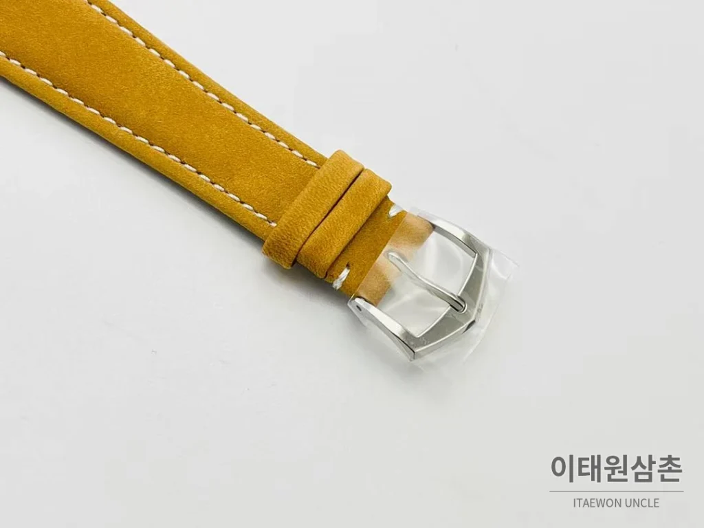 파텍필립 칼라트라바 클루 드 파리 카본그레이 다이얼 오토매틱 40mm 카본 그레이 옐로우 가죽 스트랩