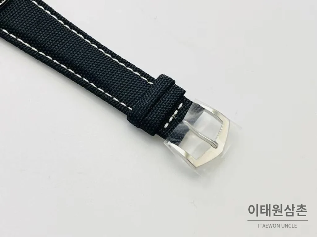 파텍필립 칼라트라바 클루 드 파리 카본그레이 다이얼 오토매틱 40mm 카본 그레이 네이비 나일론 스트랩