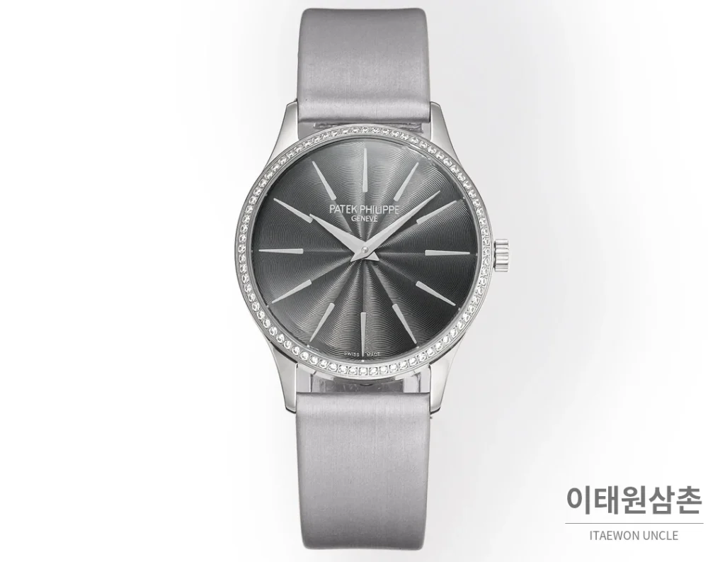 파텍필립 칼라트라바 엠보싱다이얼 울트라씬 오토매틱 35mm