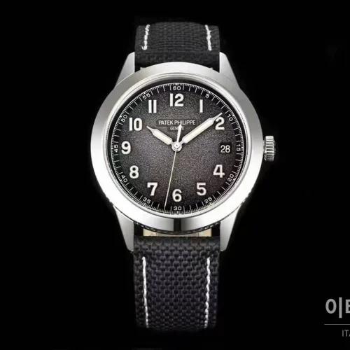 파텍필립 칼라트라바 화이트골드 차콜다이얼 오토매틱 40mm 5226G-001 (2) 파텍필립 칼라트라바 화이트골드 차콜다이얼 오토매틱 40mm 5226G-001 블랙 나일론 스트랩