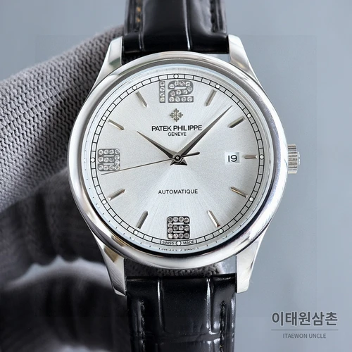 파텍필립 클래식 아라비아 인덱스 오토매틱 실버베젤 블랙 워치 40mm 파텍필립 클래식 아라비아 인덱스 오토매틱 실버베젤 블랙 워치 40mm