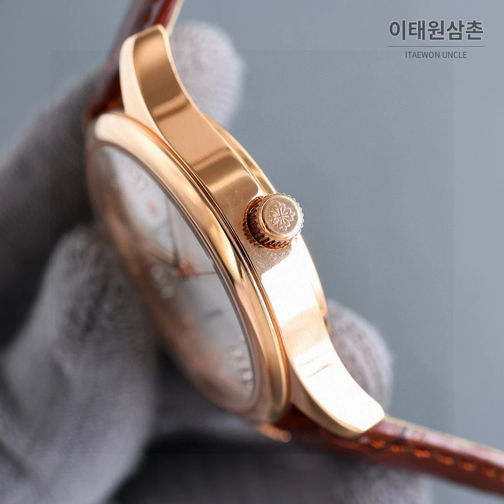 파텍필립 클래식 아라비아 인덱스 오토매틱 실버베젤 블랙 워치 40mm