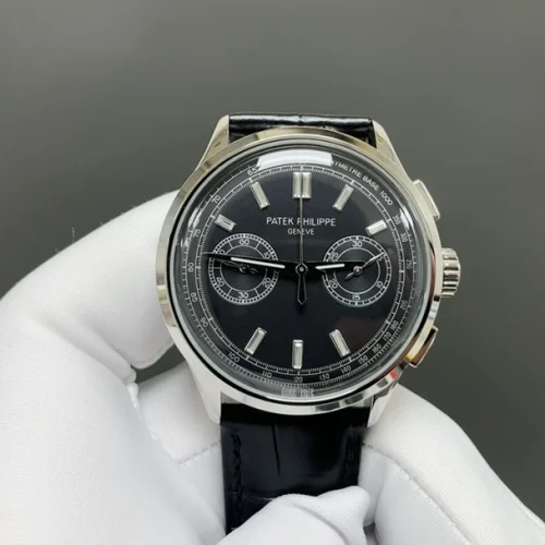 파텍필립 컴플리케이션 크로노그래프 크로노그래프 오토매틱 42mm 카본 그레이