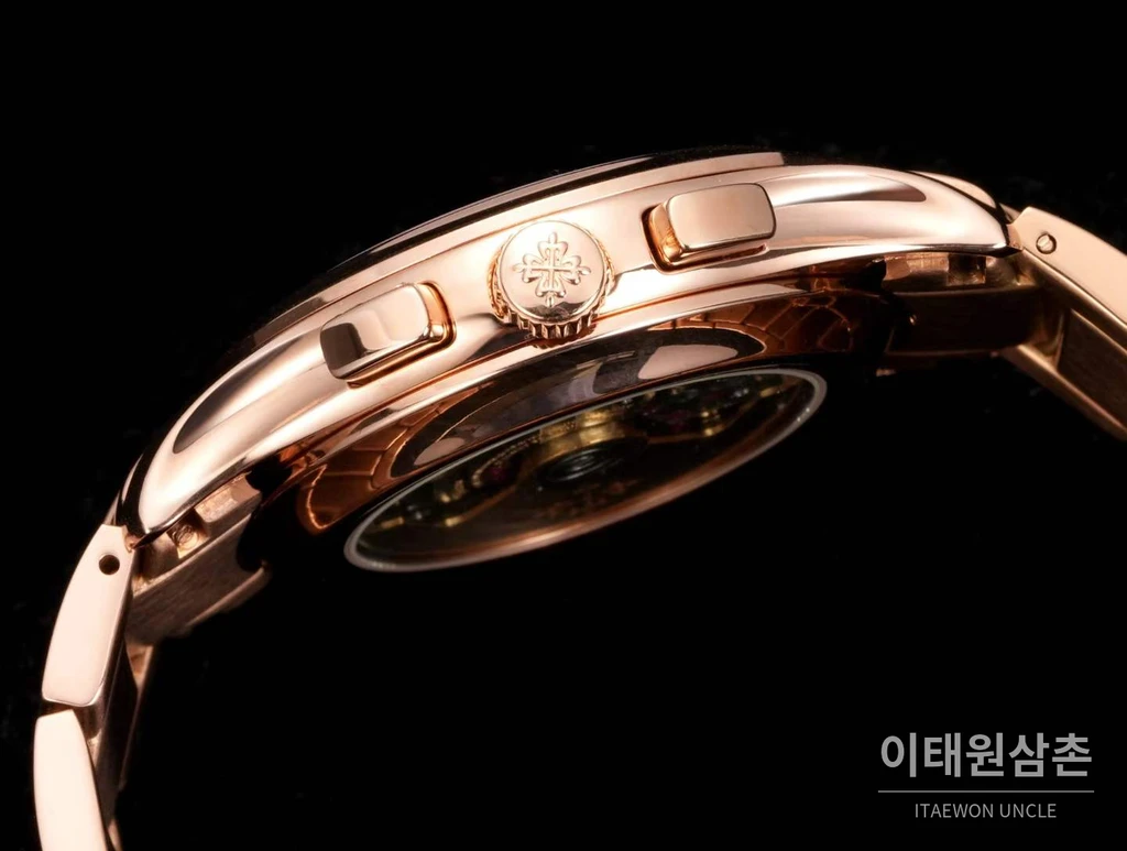 파텍필립 컴플리케이션 18K 로즈 골드 애뉴얼캘린더 버건디다이얼 오토매틱 40mm