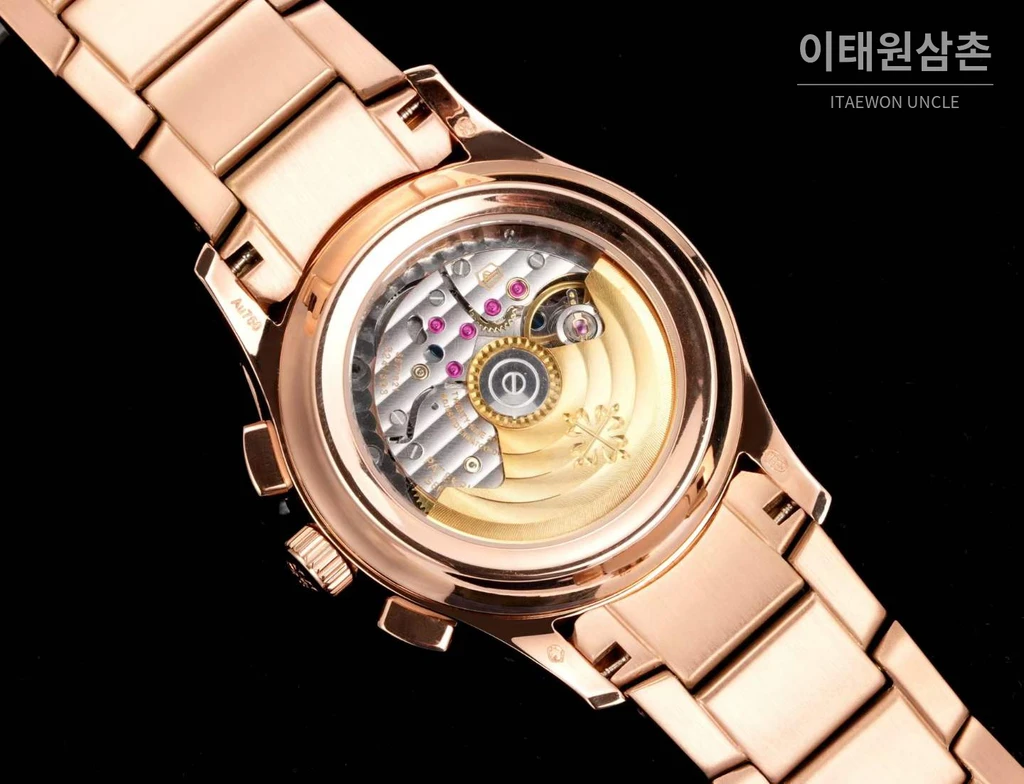 파텍필립 컴플리케이션 18K 로즈 골드 애뉴얼캘린더 버건디다이얼 오토매틱 40mm