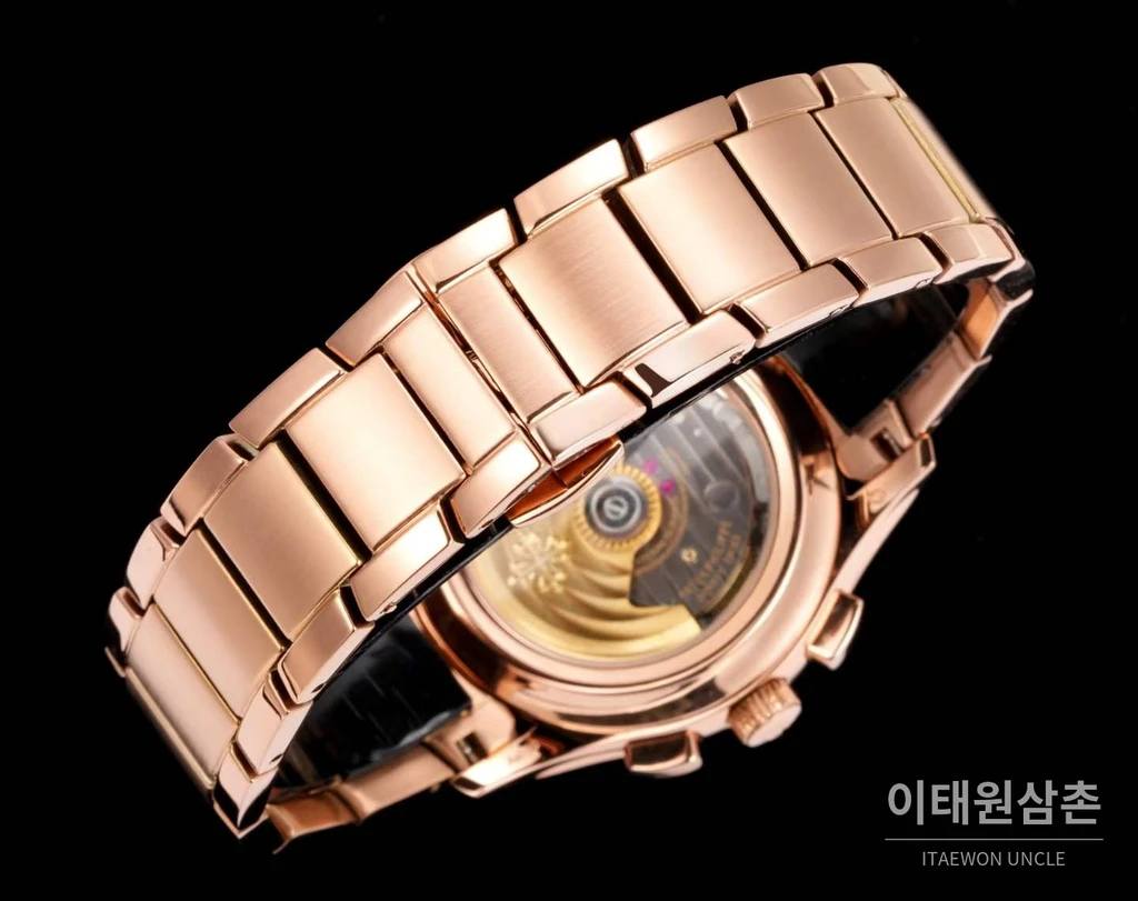 파텍필립 컴플리케이션 18K 로즈 골드 애뉴얼캘린더 버건디다이얼 오토매틱 40mm