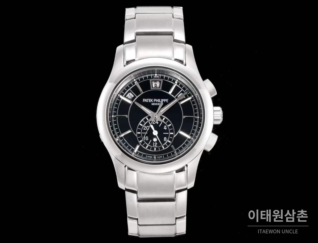 파텍필립 컴플리케이션 18K 화이트 골드 애뉴얼캘린더 블랙다이얼 오토매틱 40mm