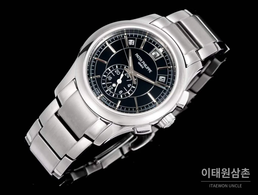 파텍필립 컴플리케이션 18K 화이트 골드 애뉴얼캘린더 블랙다이얼 오토매틱 40mm