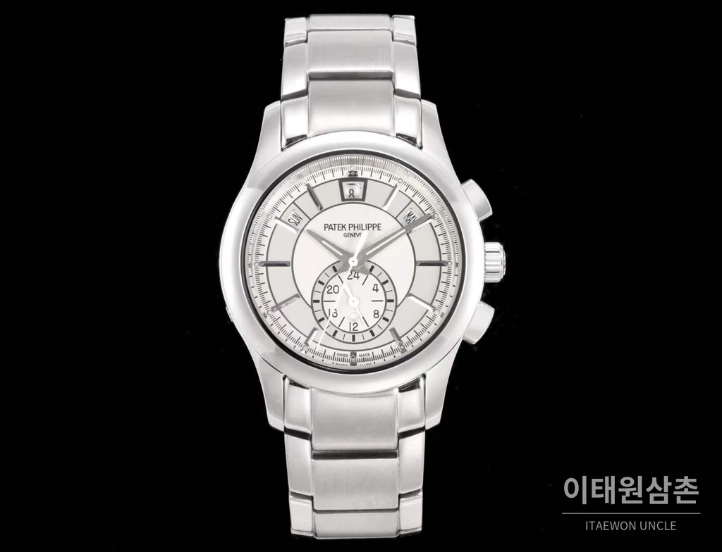 파텍필립 컴플리케이션 18K 화이트 골드 애뉴얼캘린더 화이트다이얼 오토매틱 40mm