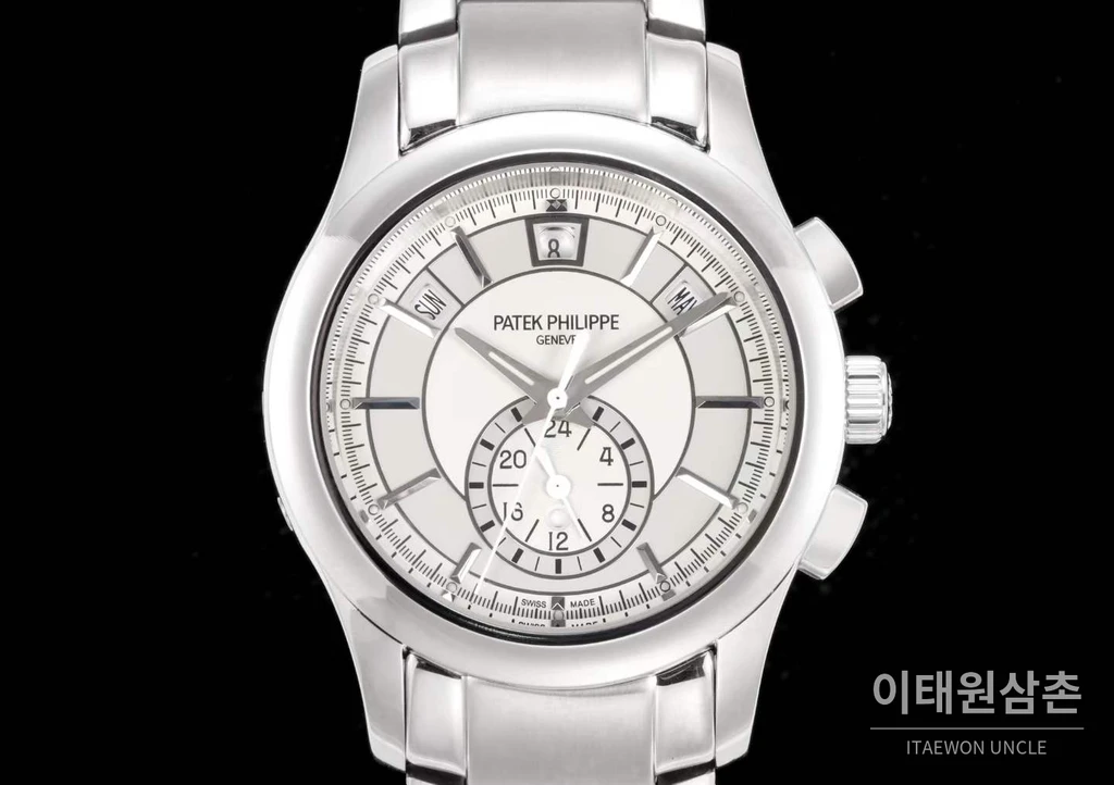 파텍필립 컴플리케이션 18K 화이트 골드 애뉴얼캘린더 화이트다이얼 오토매틱 40mm