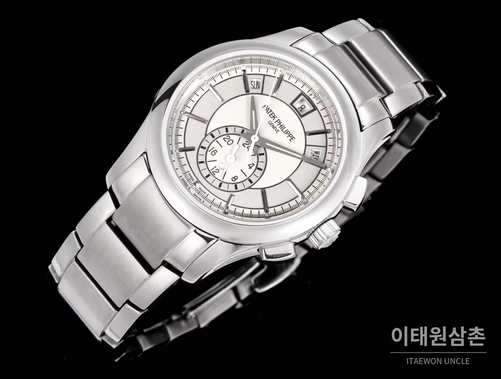 파텍필립 컴플리케이션 18K 화이트 골드 애뉴얼캘린더 화이트다이얼 오토매틱 40mm