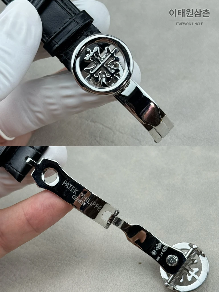 파텍필립 컴플리케이션 316L 스틸 아이보리다이얼 크로노그래프 오토매틱 41mm