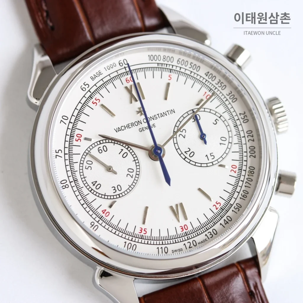 파텍필립 컴플리케이션 애뉴얼 캘린더 문페이즈 오토매틱 39mm 5146/5147 화이트 다이얼 브라운 가죽 스트랩