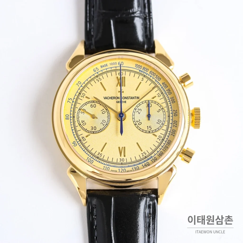 파텍필립 컴플리케이션 애뉴얼 캘린더 문페이즈 오토매틱 39mm 5146/5147 화이트 다이얼 블랙 가죽 스트랩 골드 케이스