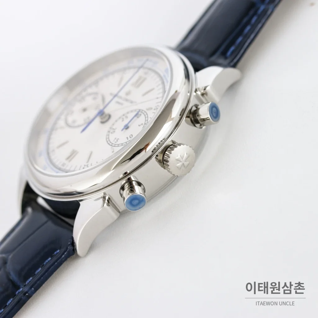 파텍필립 컴플리케이션 애뉴얼 캘린더 문페이즈 오토매틱 39mm 5146/5147 화이트 다이얼 브라운 가죽 스트랩